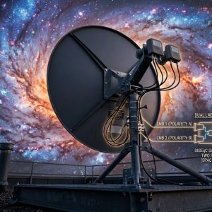 Dual LNB Satellite Dish System