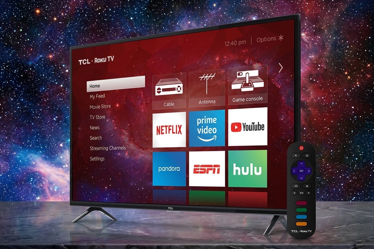 TCL 55" Class 5-Series 4K UHD QLED Dolby Vision HDR Smart Roku TV (55S531) - Image 2