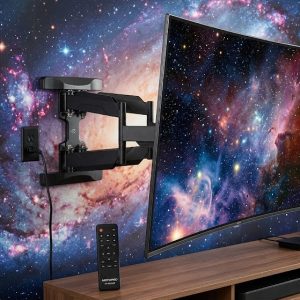 Motorized Remote-Control Full-Motion TV Mount