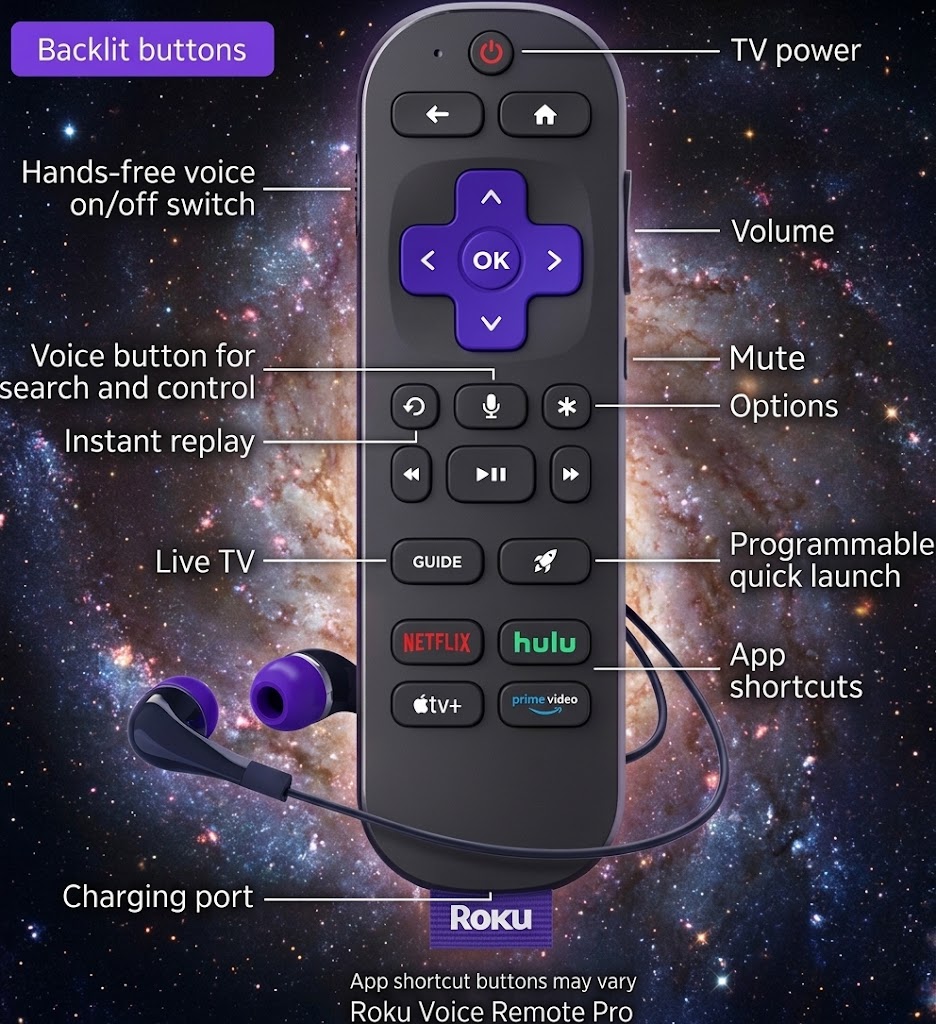 Roku Voice Remote Pro